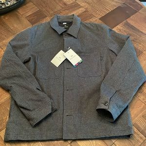 Paul Smith-Micro Houndstooth Shirt Jacket-Grey/Black-Large